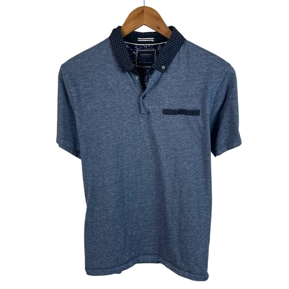 PO473 Men’s Cactus Man Ricky Singh Designer Short Sleeve Polo Shirt M